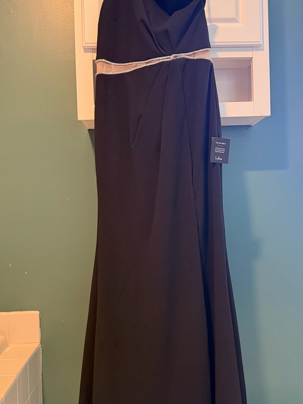 Lulus black one shoulder dress
